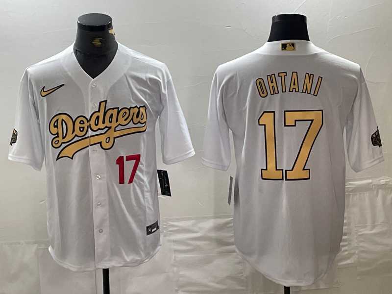 Men's Los Angeles Dodgers #17 Shohei Ohtani Number White 2022 All Star Stitched Cool Base Nike Jersey,We sell and wholesale Men's Los Angeles Dodgers #17 Shohei Ohtani Number White 2022 All Star Stitched Cool Base Nike Jersey on line form chian!